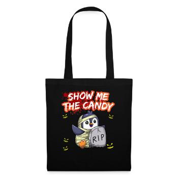 Show Me The Candy Halloween Costume Trick Or Treat - Tote Bag - black - Front