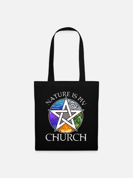 Nature Is My Church - Stoffbeutel - Schwarz