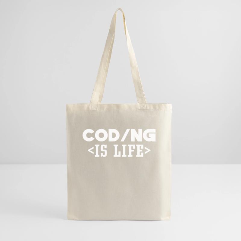Coding Is Life Code Programmer Coder Tote Bag