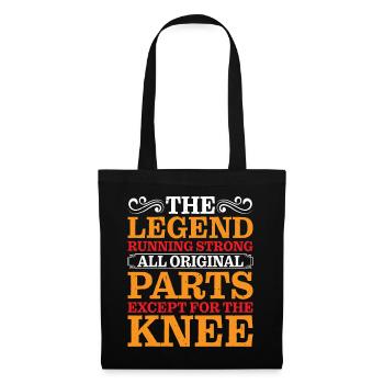 All Original Parts Except For The Knee 2 - Tote Bag - black - Front