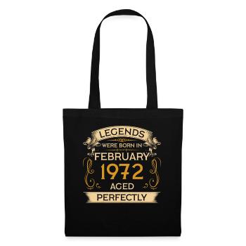 Anniversaire de Legends Were Born en février 1972 - Sac en tissu - noir - Devant