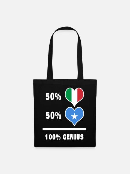 Brilliant Italien und Somalia / Geschenk - Stoffbeutel - Schwarz