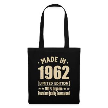 Fabriqué en 1962 Vintage Retro Limited Edition - Sac en tissu - noir - Devant