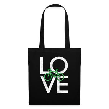 Bicyclette - Sac en tissu - noir - Devant