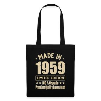 Fabriqué en 1959 Vintage Retro Limited Edition - Sac en tissu - noir - Devant