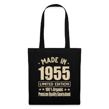Fabriqué en 1955 Vintage Retro Limited Edition - Sac en tissu - noir - Devant