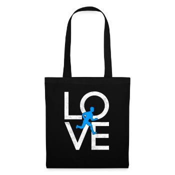 Faire du jogging - Sac en tissu - noir - Devant