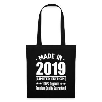 Made in 2019 Vintage Retro Limited Edition - Tote Bag - black - Front