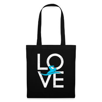 Nager - Sac en tissu - noir - Devant