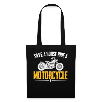 Ride A Motorcycle Funny Motorcycle - Tote Bag - black - Front