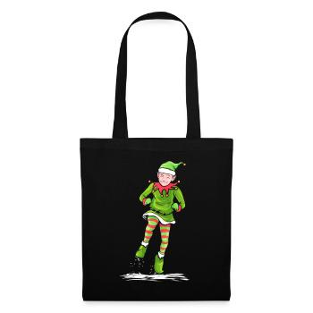 Santas Dancing Christmas Elf Celebrating - Tote Bag - black - Front