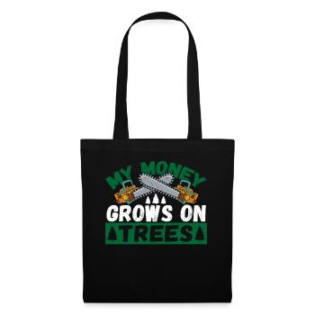 Arboriculteurs Bûcherons Forêt Bois Sylviculture M - Sac en tissu - noir - Devant