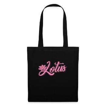 Lotus Lotus Flower Plant Flower Garden - Tote Bag - black - Front