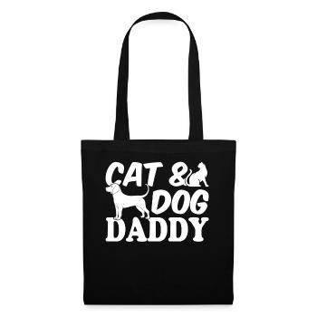 Cat & Dog Daddy - Dog Owner Cat Owner - Tote Bag - black - Front