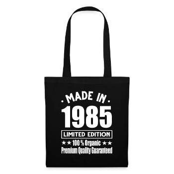 Fabriqué en 1985 Vintage Retro Limited Edition - Sac en tissu - noir - Devant