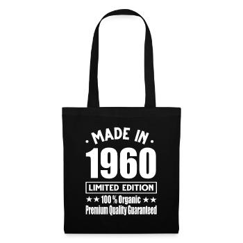 Fabriqué en 1960 Vintage Retro Limited Edition - Sac en tissu - noir - Devant
