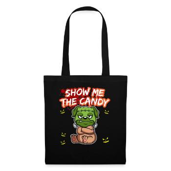 Show Me The Candy Halloween Costume Trick Or Treat - Tote Bag - black - Front
