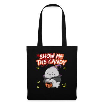 Show Me The Candy Halloween Costume Trick Or Treat - Tote Bag - black - Front