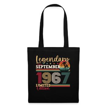 Legendary September 1967 55th birthday gift - Tote Bag - black - Front
