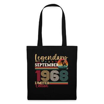 Legendary September 1968 54th birthday gift - Tote Bag - black - Front