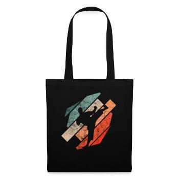 Karaté - Sac en tissu - noir - Devant