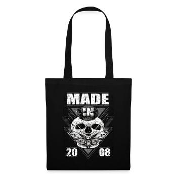 Fabriqué en 2008 Vintage Retro Limited Edition - Sac en tissu - noir - Devant