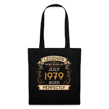 Birthday Legends est né en juillet 1979 - Sac en tissu - noir - Devant