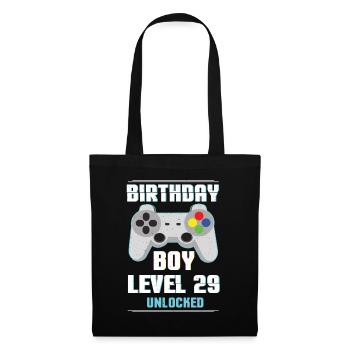Gamer Boy Video Game Lover Age 29 Level Unlocked - Tote Bag - black - Front
