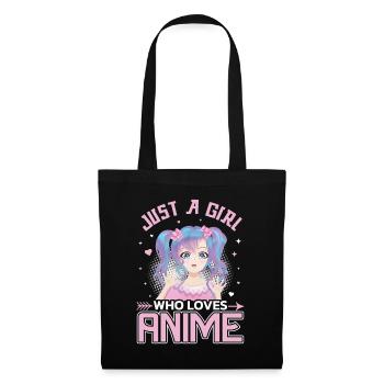 Just a girl who loves Anime! Japan Comic Cartoon - Tote Bag - black - Front