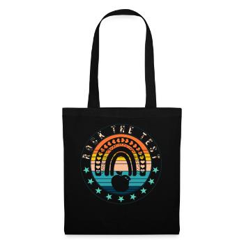 Rock The Test Shirt, Final Test Apple Rainbow - Sac en tissu - noir - Devant