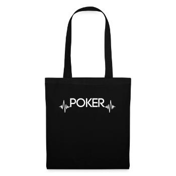 Poker Heartbeat - Tote Bag - black - Front