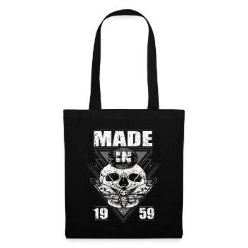 Fabriqué en 1959 Vintage Retro Limited Edition - Sac en tissu - noir - Devant