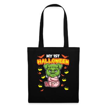 My First Halloween Scary Hallow's Eve Birthday - Stoffbeutel - Schwarz - Vorne
