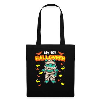 My First Halloween Scary Hallow's Eve Birthday - Stoffbeutel - Schwarz - Vorne