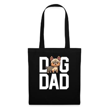 Yorkie Dog Dad Yorkshire Terrier Lover Father - Tote Bag - black - Front