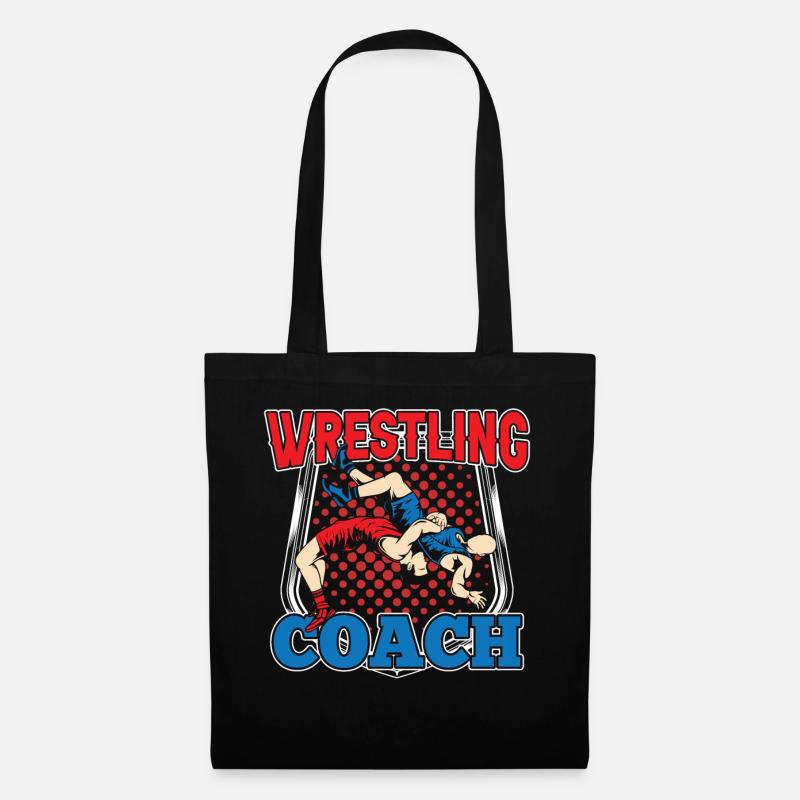 Wrestling Trainer Ringen Ringer Ringkampf - Stoffbeutel - Schwarz