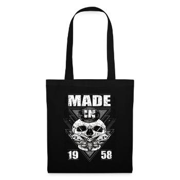 Fabriqué en 1958 Vintage Retro Limited Edition - Sac en tissu - noir - Devant