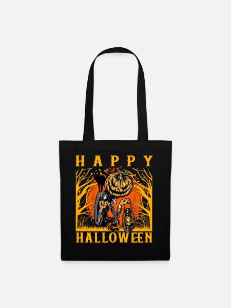 Happy Halloween - Stoffbeutel - Schwarz