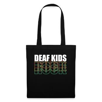 Sourd Kid Rock Shirt Cadeau Sourd Sourd Sourd - Sac en tissu - noir - Devant