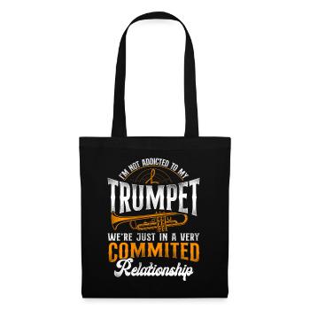 Trumpet Player Vintage I'm Not - Stoffbeutel - Schwarz - Vorne