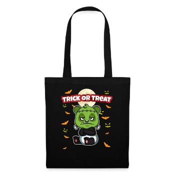 Trick Or Treat Scary Creepy Halloween Monster - Tote Bag - black - Front