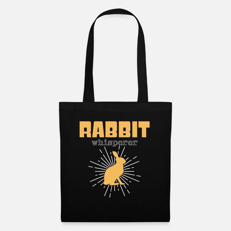 Rabbit Whisperer - Tote Bag - black