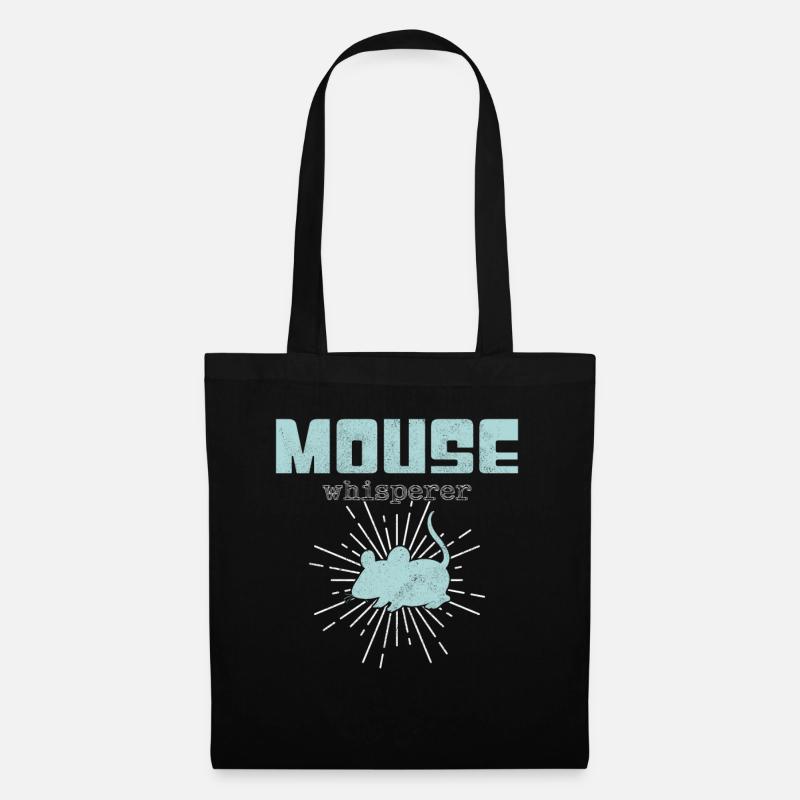Maus Flüsterer - Stoffbeutel - Schwarz
