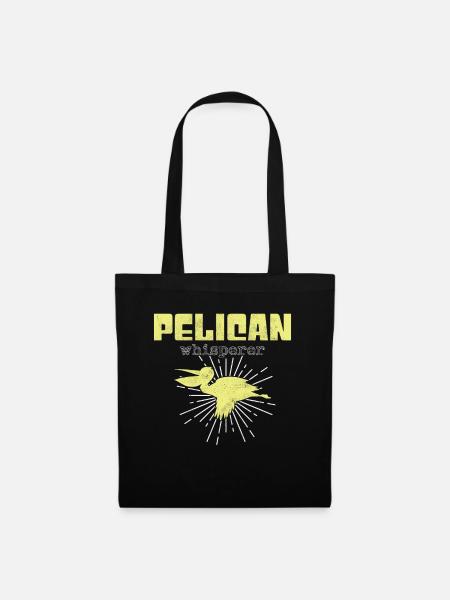 Pelikan Flüsterer - Stoffbeutel - Schwarz