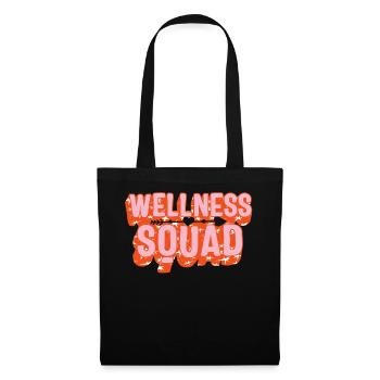 Chemise d’entraîneur de santé, Wellness Squad Fitness Gym - Sac en tissu - noir - Devant