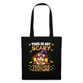 C’est mon effrayant professeur Costume School Halloween - Sac en tissu - noir - Devant