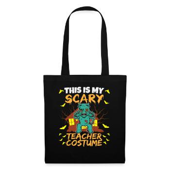 C’est mon effrayant professeur Costume School Halloween - Sac en tissu - noir - Devant