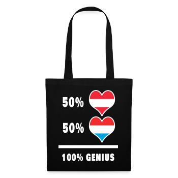 Autriche et Luxembourg brillant / Cadeau - Sac en tissu - noir - Devant