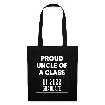 Proud Uncle of A Class of 2022 Graduate Gift - Tote Bag - black - Front