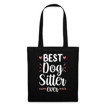 Meilleur Dog Sitter Ever Dog Dog Sitting - Sac en tissu - noir - Devant